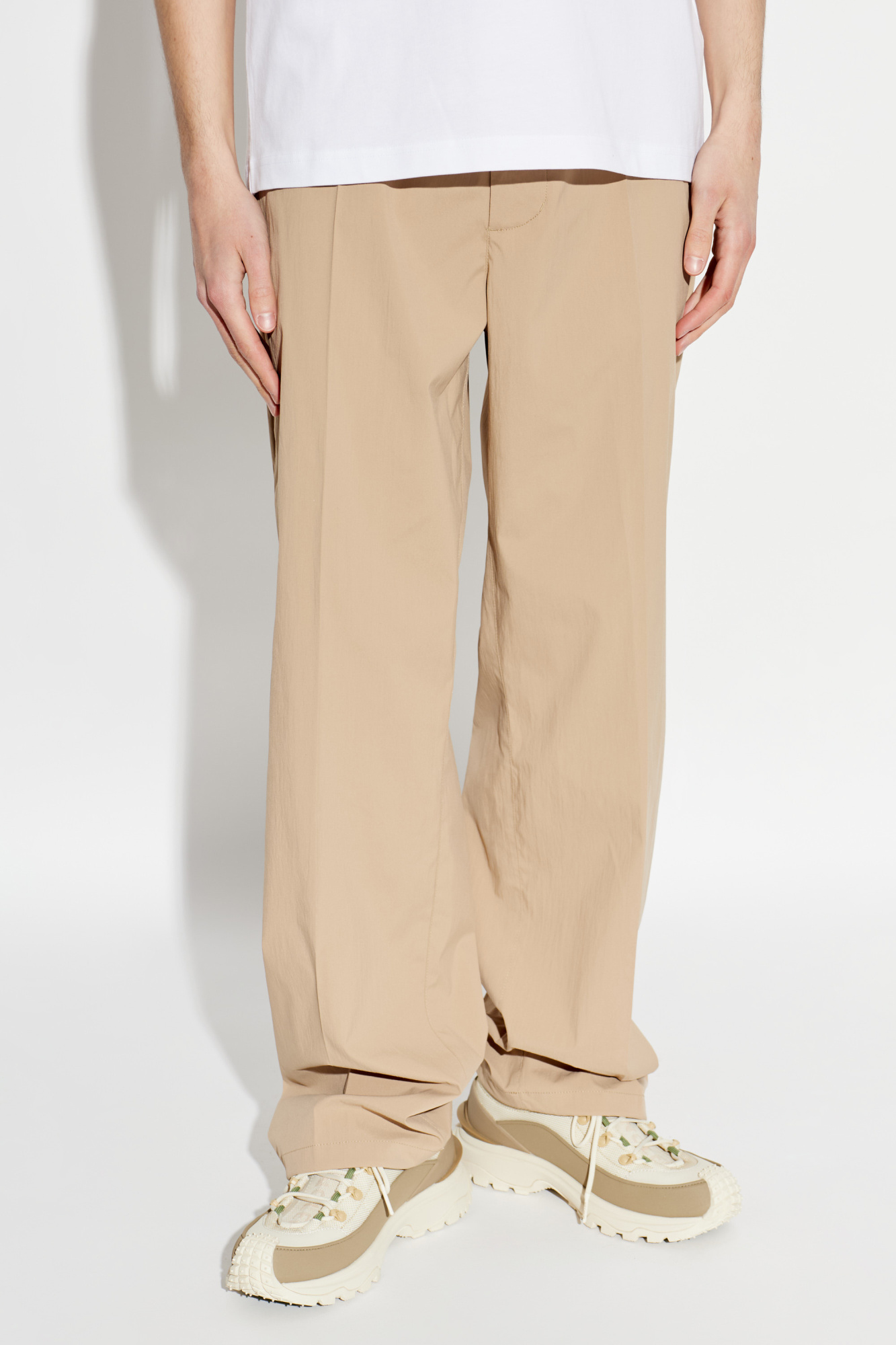 Moncler Pants with logo patch | Men's | Vitkac